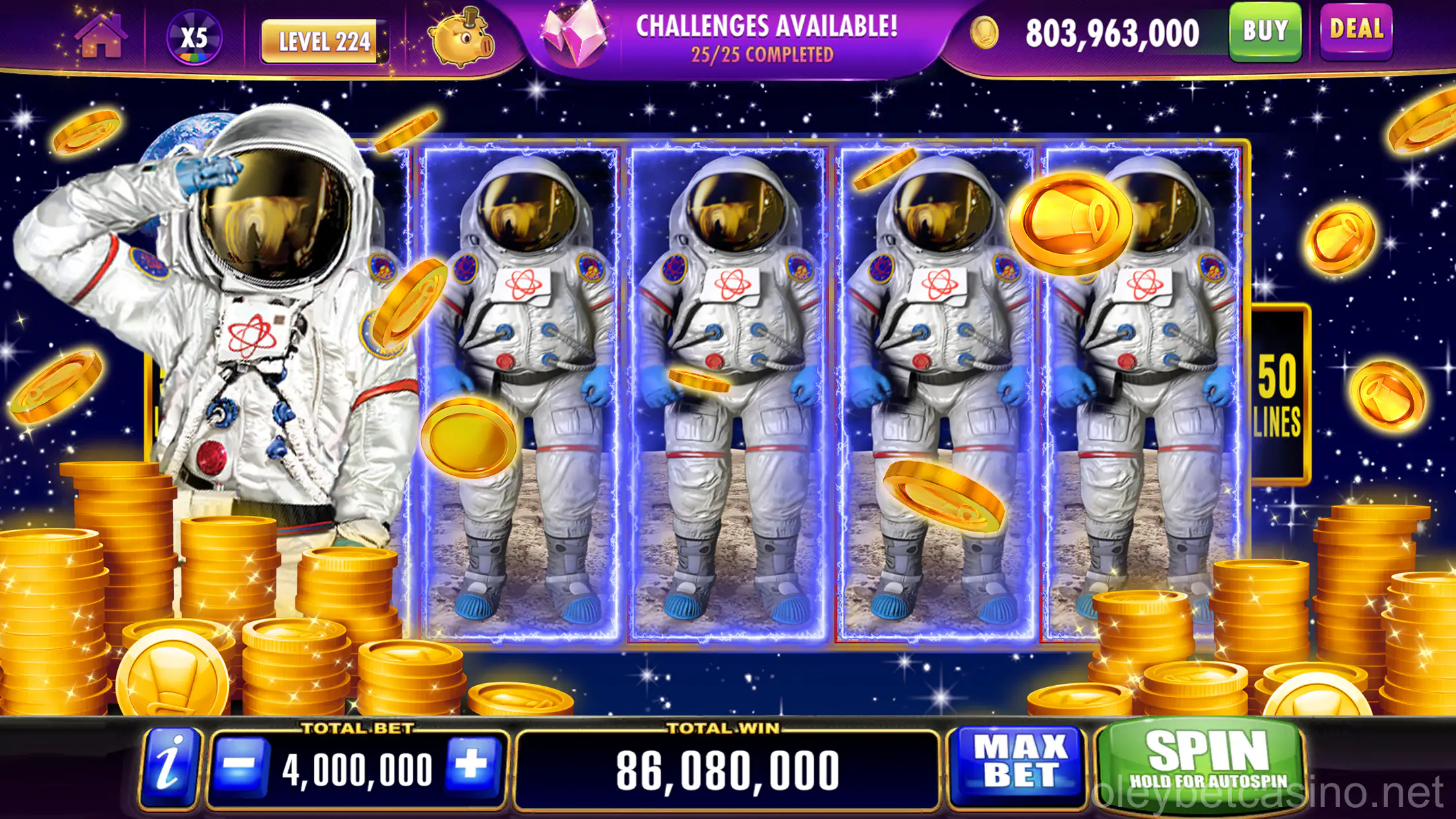 Centro de recompensas e missões